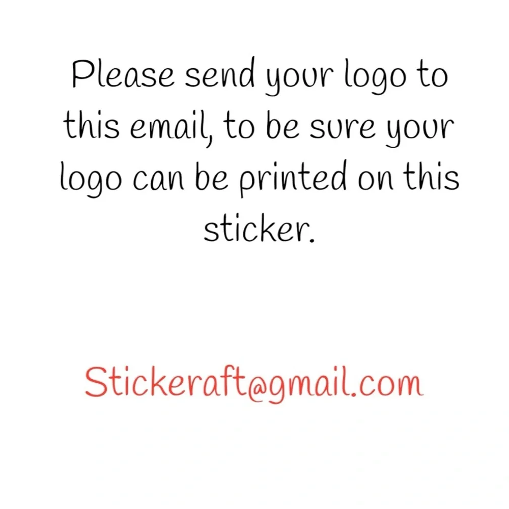 Custom Logo Stickers 2” Round Personalized Labels for Small Business Sticker